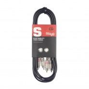 Stagg Twin cable RCA Phono to RCA Phono 3M 10 Feet